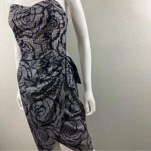 All That Jazz 1990’s Floral Strapless Dress- Size 8 - Picture 2 of 14